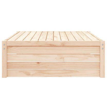 vidaXL Garden Footstool | Natural | Solid Pine Wood | Medium | Modular