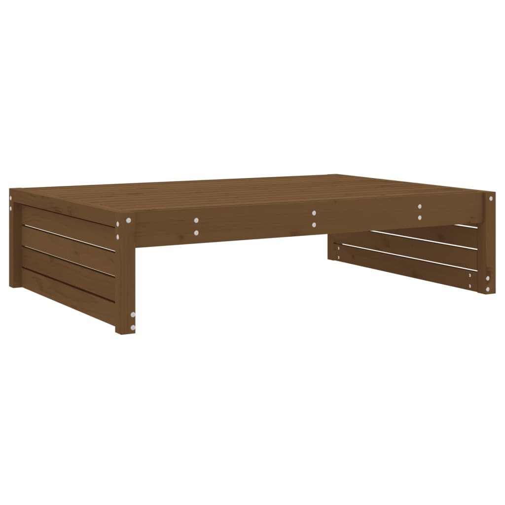 vidaXL Garden Footstool | Honey brown | Solid pine wood | 120x80 cm | Modular