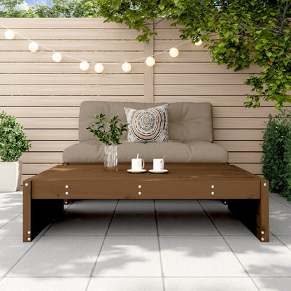 vidaXL Garden Footstool | Honey brown | Solid pine wood | 120x80 cm | Modular