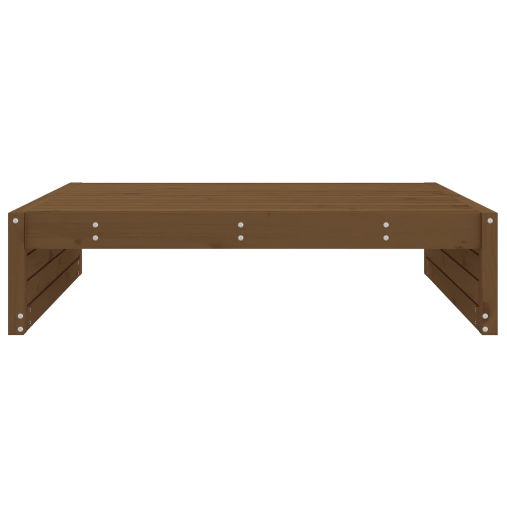 vidaXL Garden Footstool | Honey brown | Solid pine wood | 120x80 cm | Modular