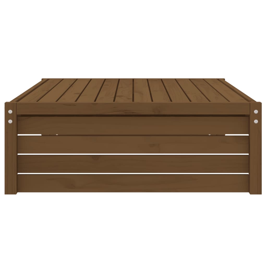 vidaXL Garden Footstool | Honey brown | Solid pine wood | 120x80 cm | Modular