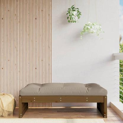 vidaXL Garden Footstool | Honey brown | Solid pine wood | 120x80 cm | Modular