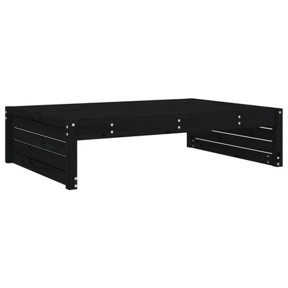 vidaXL Garden Footstool | Black | Solid pine wood | 120x80 cm | Modular