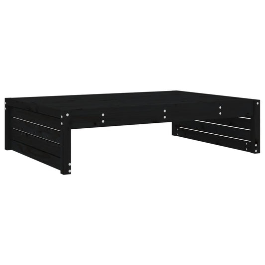 vidaXL Garden Footstool | Black | Solid pine wood | 120x80 cm | Modular
