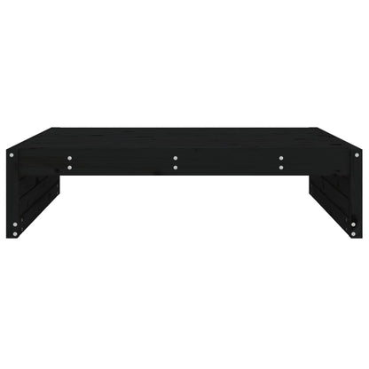 vidaXL Garden Footstool | Black | Solid pine wood | 120x80 cm | Modular