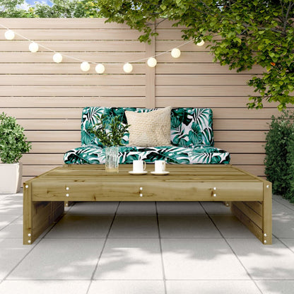 vidaXL Garden Footstool | Natural | Impregnated Pine Wood | Large | Modular