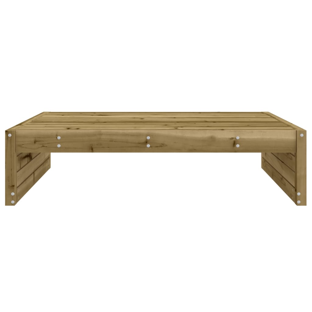vidaXL Garden Footstool | Natural | Impregnated Pine Wood | Large | Modular