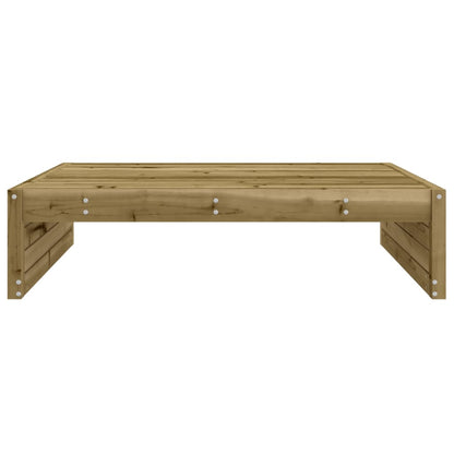 vidaXL Garden Footstool | Natural | Impregnated Pine Wood | Large | Modular