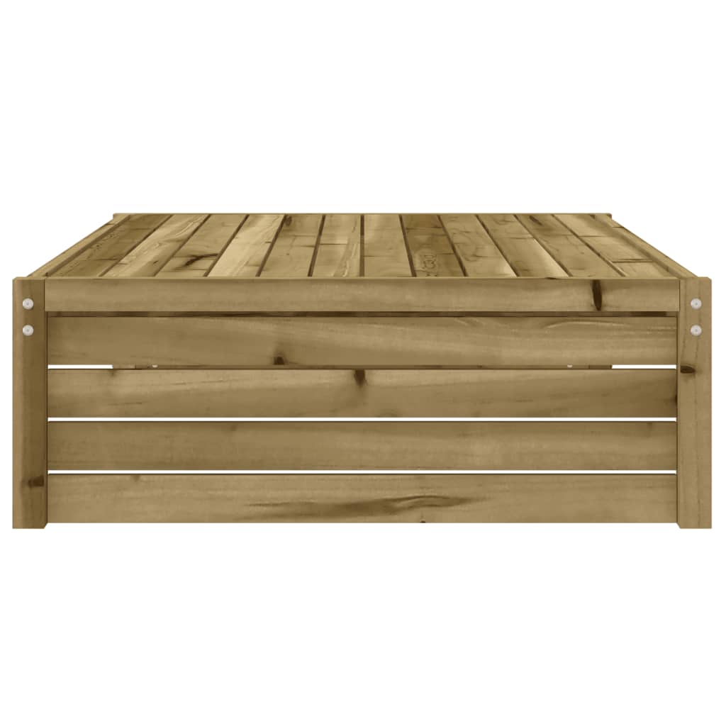 vidaXL Garden Footstool | Natural | Impregnated Pine Wood | Large | Modular