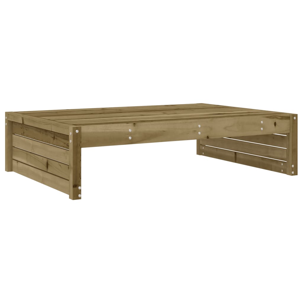vidaXL Garden Footstool | Natural | Impregnated Pine Wood | Large | Modular