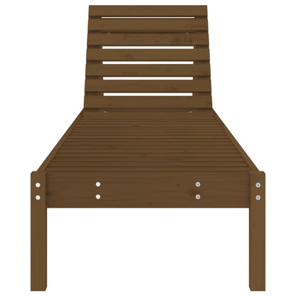 vidaXL Sun Lounger Honey Brown 199.5x60x74 cm Solid Wood Pine