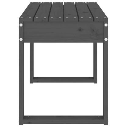 vidaXL Garden Bench Grey 80x38x45 cm Solid Wood Pine