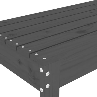 vidaXL Garden Bench Grey 80x38x45 cm Solid Wood Pine
