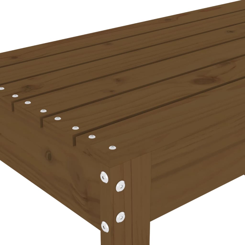 vidaXL Garden Bench | Honey Brown | Solid Pine Wood | Medium | Durable