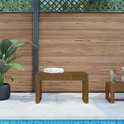 vidaXL Garden Bench | Honey Brown | Solid Pine Wood | Medium | Durable