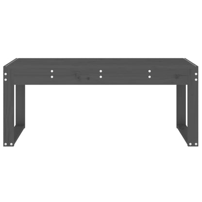 vidaXL Garden Bench Grey 110x38x45 cm Solid Wood Pine