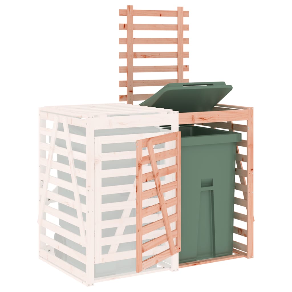 vidaXL Wheelie Bin Storage Extension Solid Wood Douglas