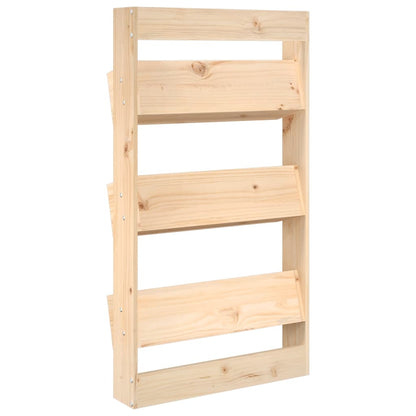 vidaXL Wall Planter 3-Tier 60x18.5x110 cm Solid Wood Pine