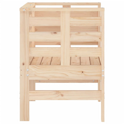 vidaXL Garden Chairs 2 pcs 61.5x53x71 cm Solid Wood Pine
