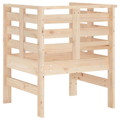 vidaXL Garden Chairs 2 pcs 61.5x53x71 cm Solid Wood Pine