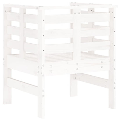 vidaXL Garden Chairs 2 pcs White 61.5x53x71 cm Solid Wood Pine