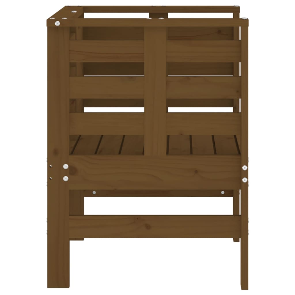 vidaXL Garden Chairs 2 pcs Honey Brown 61.5x53x71 cm Solid Wood Pine