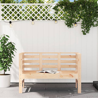 vidaXL Garden Bench | Natural Wood | Solid pine wood | Standard | Durable