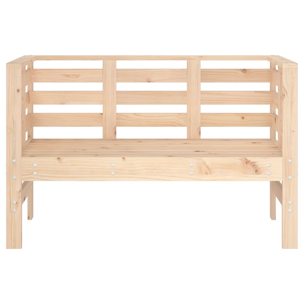 vidaXL Garden Bench | Natural Wood | Solid pine wood | Standard | Durable