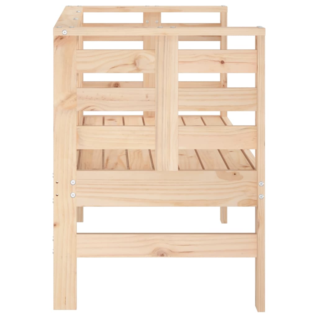 vidaXL Garden Bench | Natural Wood | Solid pine wood | Standard | Durable