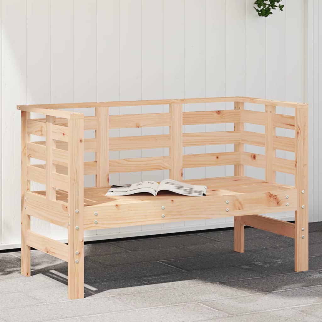 vidaXL Garden Bench | Natural Wood | Solid pine wood | Standard | Durable