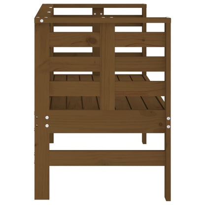 vidaXL Garden Bench | Honey brown | Solid pine wood | Standard |  Tough