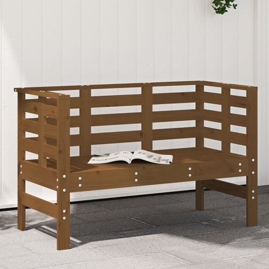 vidaXL Garden Bench | Honey brown | Solid pine wood | Standard |  Tough