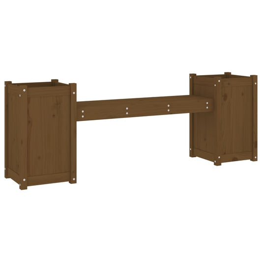 vidaXL Planter Bench Honey Brown 180x36x63 cm Solid Wood Pine