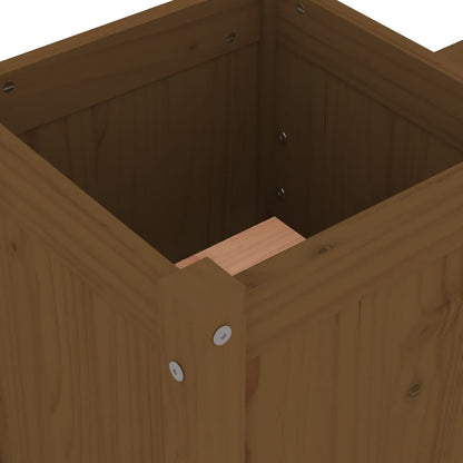 vidaXL Planter Bench Honey Brown 180x36x63 cm Solid Wood Pine