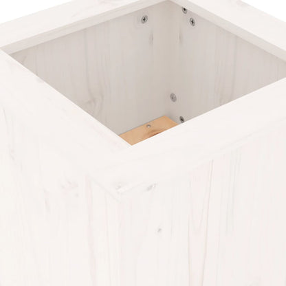 vidaXL Planter Bench White 184.5x39.5x56.5 cm Solid Wood Pine