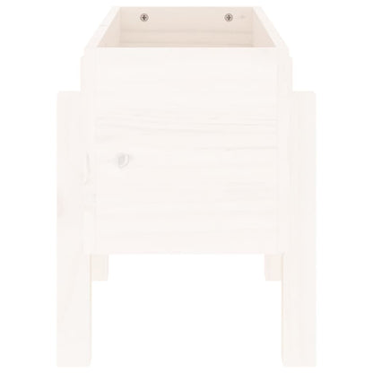 vidaXL Garden Planter White 62x30x38 cm Solid Wood Pine