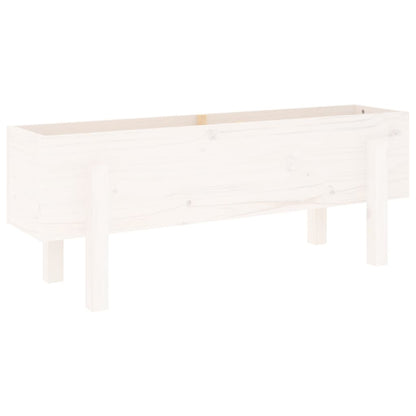 vidaXL Garden Raised Bed White 101x30x38 cm Solid Wood Pine