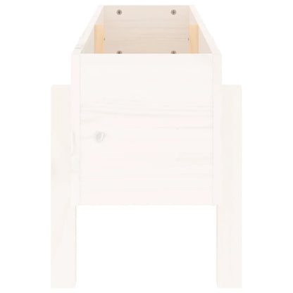 vidaXL Garden Raised Bed White 101x30x38 cm Solid Wood Pine