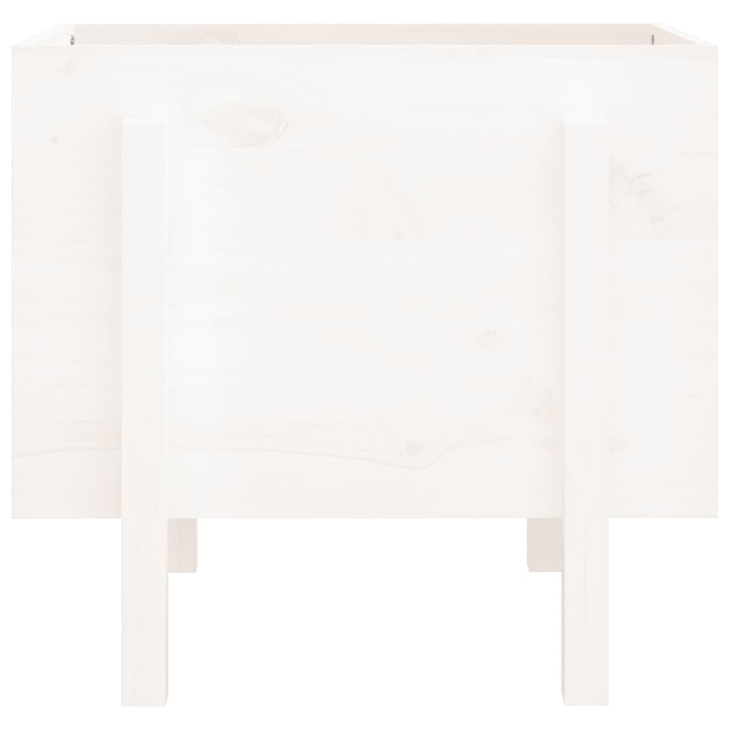 vidaXL Garden Planter White 62x50x57 cm Solid Wood Pine