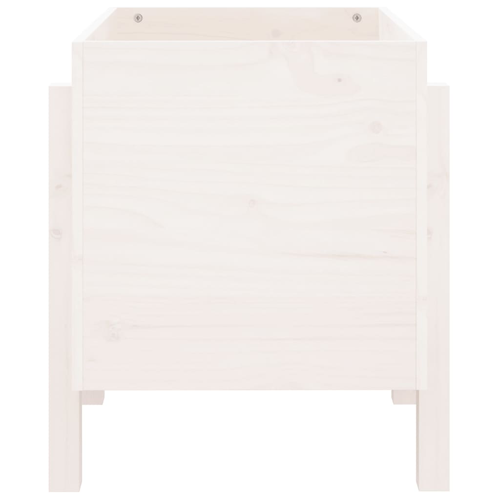 vidaXL Garden Planter White 62x50x57 cm Solid Wood Pine