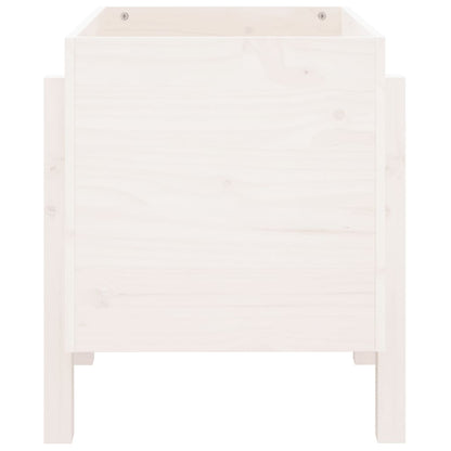 vidaXL Garden Planter White 62x50x57 cm Solid Wood Pine