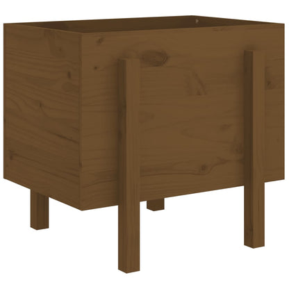 vidaXL Garden Planter Honey Brown 62x50x57 cm Solid Wood Pine