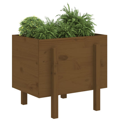 vidaXL Garden Planter Honey Brown 62x50x57 cm Solid Wood Pine