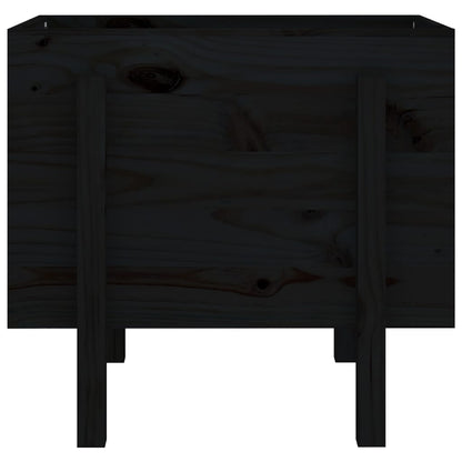 vidaXL Garden Planter Black 62x50x57 cm Solid Wood Pine