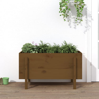 vidaXL Garden Raised Bed Honey Brown 101x50x57 cm Solid Wood Pine