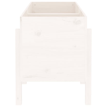 vidaXL Garden Raised Bed White 121x50x57 cm Solid Wood Pine