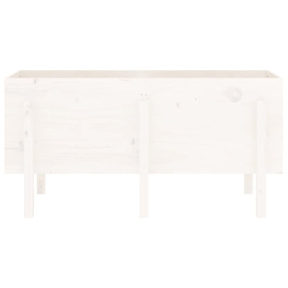 vidaXL Garden Raised Bed White 121x50x57 cm Solid Wood Pine
