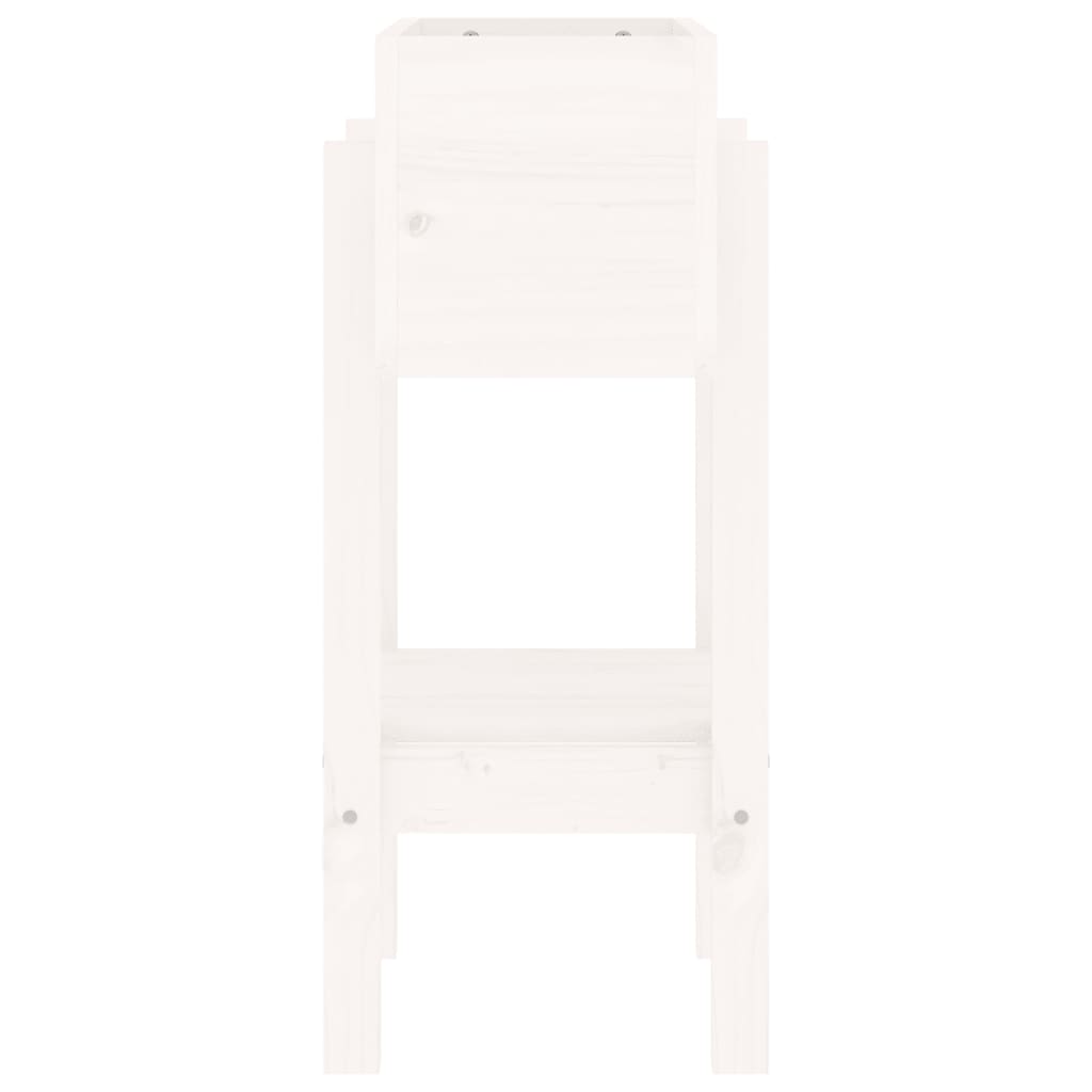 vidaXL Garden Planter White 62x30x69 cm Solid Wood Pine