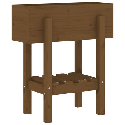 vidaXL Garden Planter Honey Brown 62x30x69 cm Solid Wood Pine