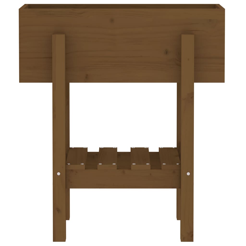 vidaXL Garden Planter Honey Brown 62x30x69 cm Solid Wood Pine